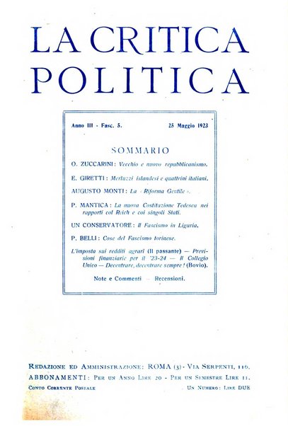 La critica politica