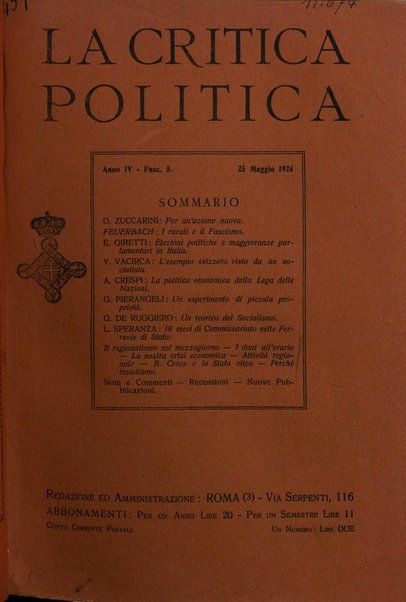 La critica politica