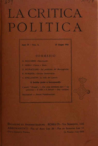 La critica politica