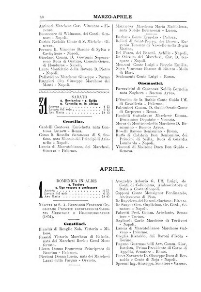 Calendario d'oro annuario nobiliare diplomatico araldico