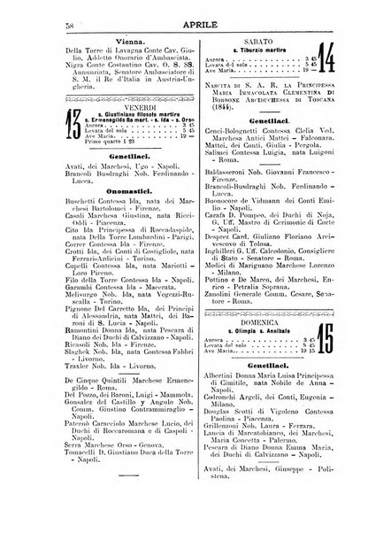 Calendario d'oro annuario nobiliare diplomatico araldico