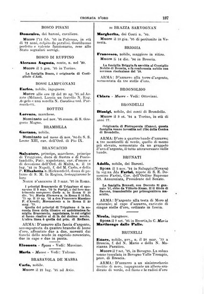 Calendario d'oro annuario nobiliare diplomatico araldico