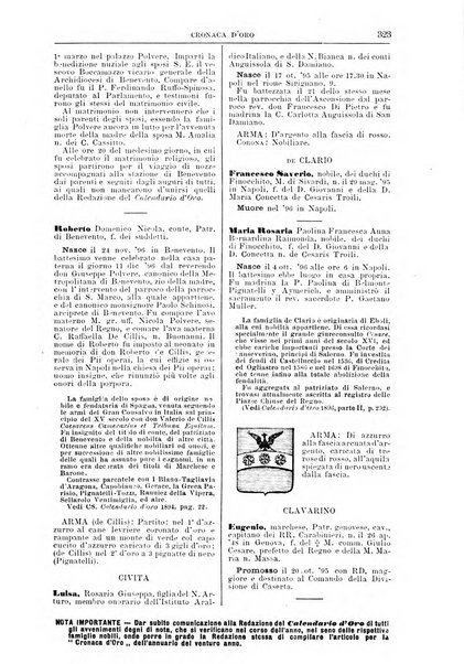 Calendario d'oro annuario nobiliare diplomatico araldico