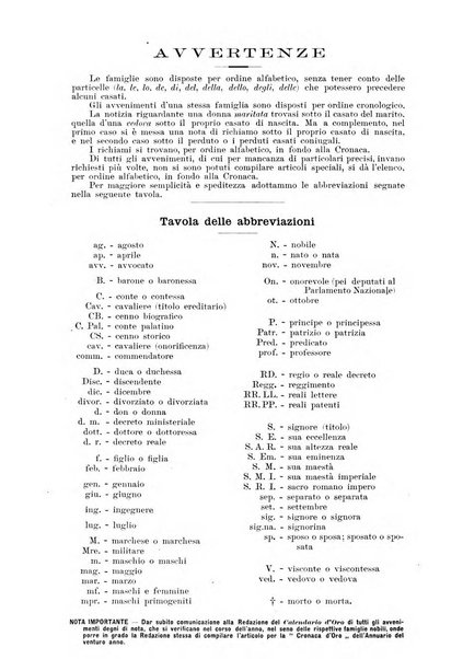 Calendario d'oro annuario nobiliare diplomatico araldico