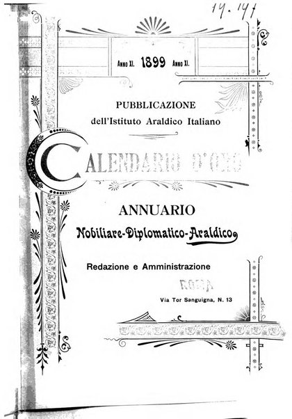 Calendario d'oro annuario nobiliare diplomatico araldico