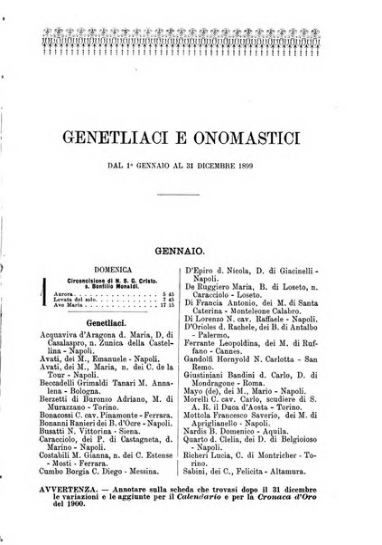 Calendario d'oro annuario nobiliare diplomatico araldico