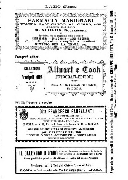 Calendario d'oro annuario nobiliare diplomatico araldico