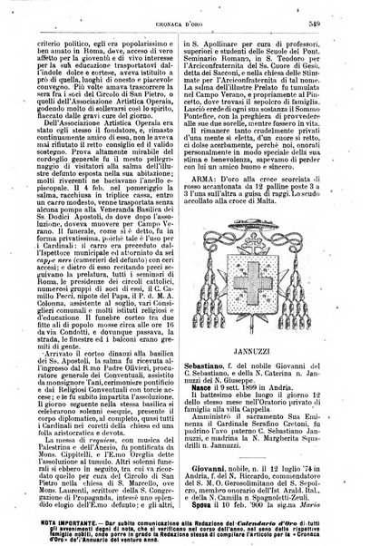 Calendario d'oro annuario nobiliare diplomatico araldico