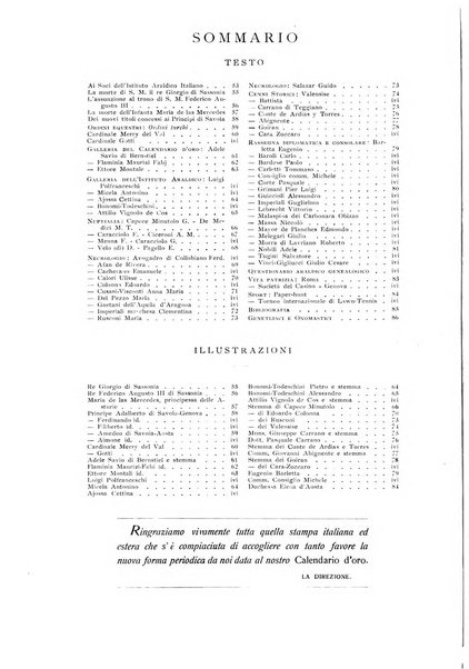 Calendario d'oro annuario nobiliare diplomatico araldico