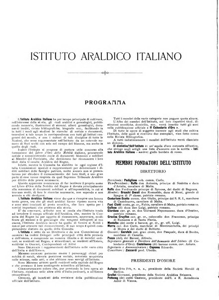 Calendario d'oro annuario nobiliare diplomatico araldico