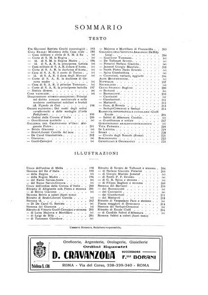 Calendario d'oro annuario nobiliare diplomatico araldico