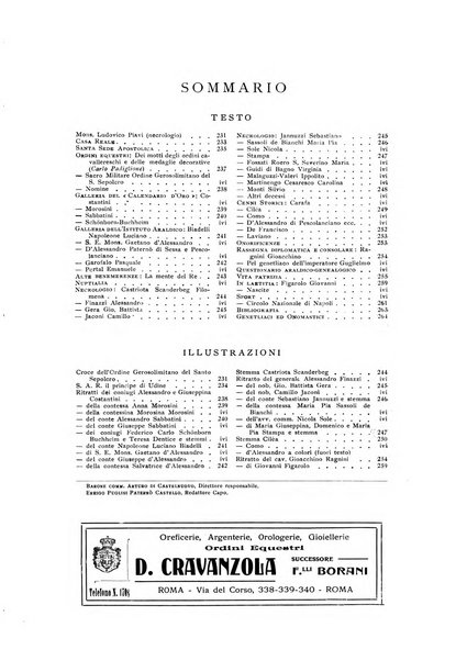 Calendario d'oro annuario nobiliare diplomatico araldico