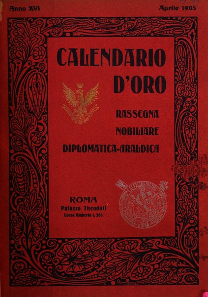 Calendario d'oro annuario nobiliare diplomatico araldico