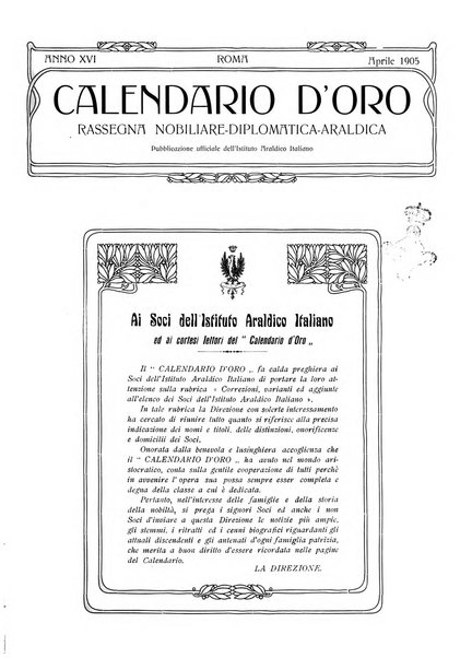 Calendario d'oro annuario nobiliare diplomatico araldico