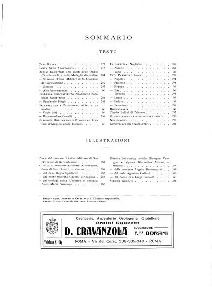 Calendario d'oro annuario nobiliare diplomatico araldico