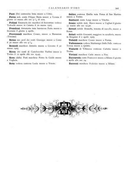 Calendario d'oro annuario nobiliare diplomatico araldico