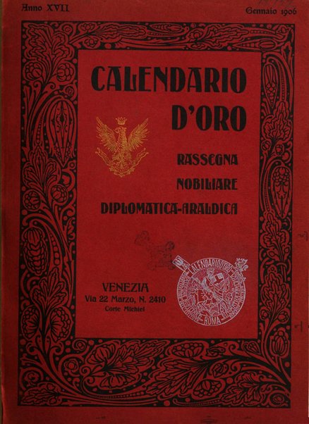 Calendario d'oro annuario nobiliare diplomatico araldico