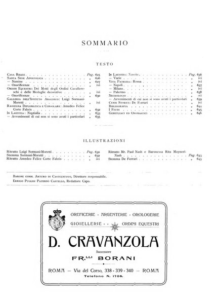 Calendario d'oro annuario nobiliare diplomatico araldico