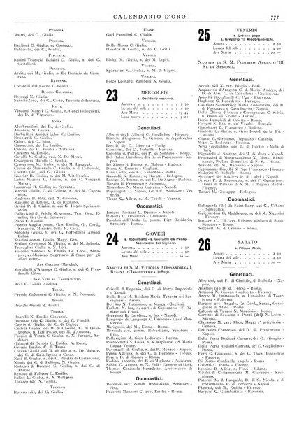 Calendario d'oro annuario nobiliare diplomatico araldico