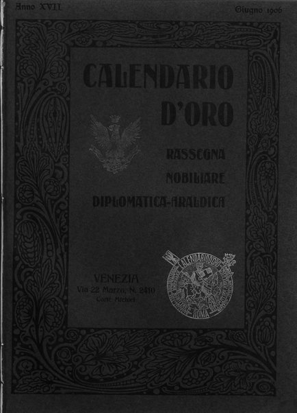 Calendario d'oro annuario nobiliare diplomatico araldico