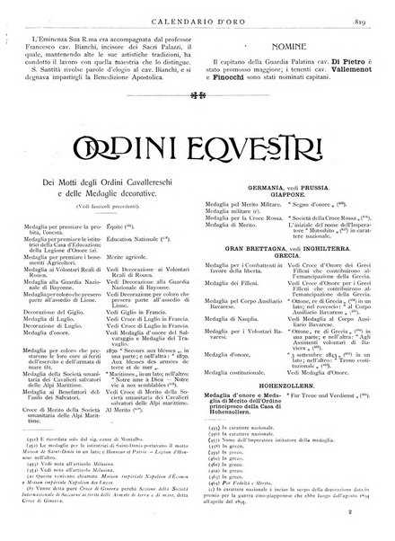 Calendario d'oro annuario nobiliare diplomatico araldico