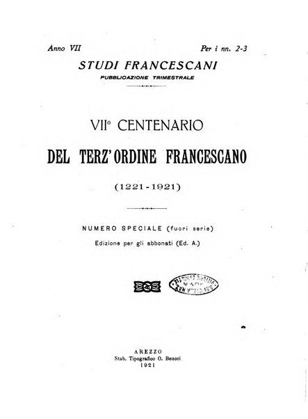 Studi francescani