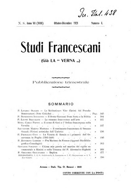 Studi francescani