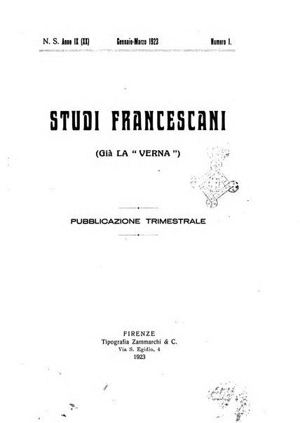 Studi francescani