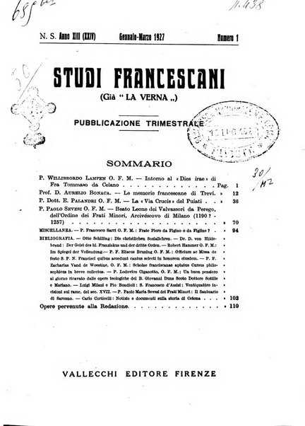 Studi francescani