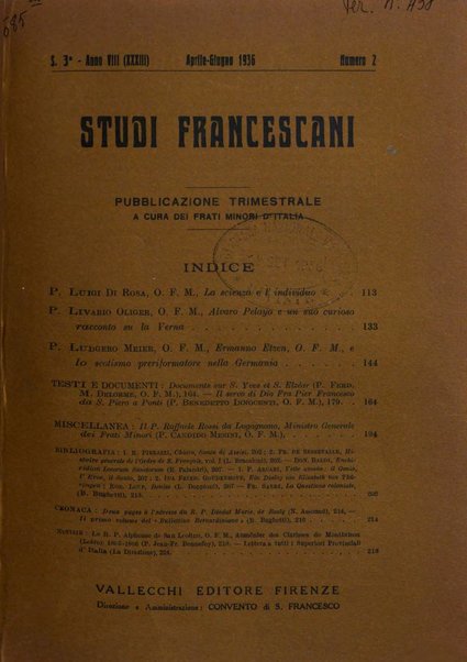 Studi francescani