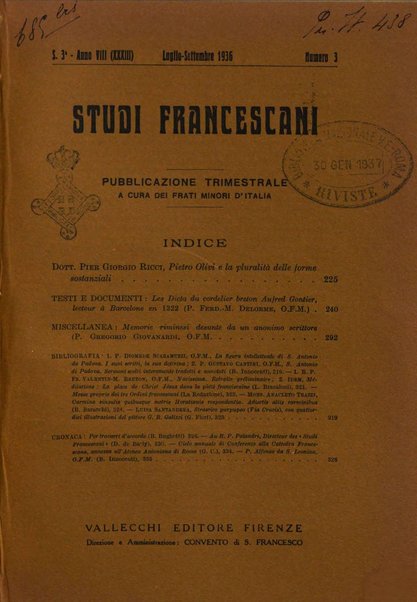 Studi francescani