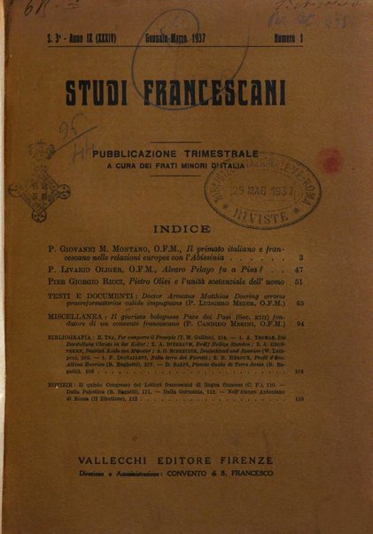 Studi francescani