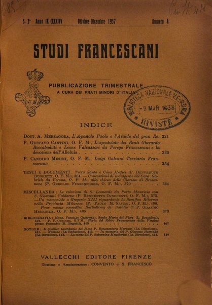 Studi francescani