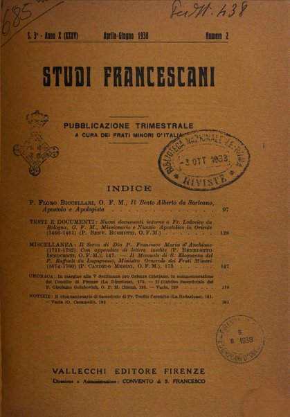 Studi francescani