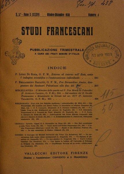 Studi francescani