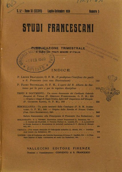 Studi francescani