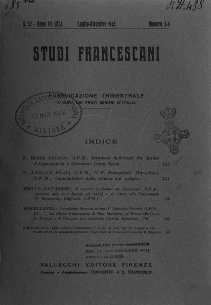 Studi francescani