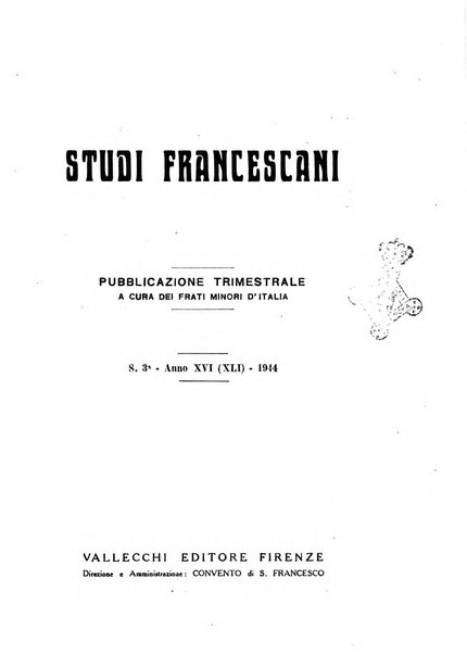 Studi francescani