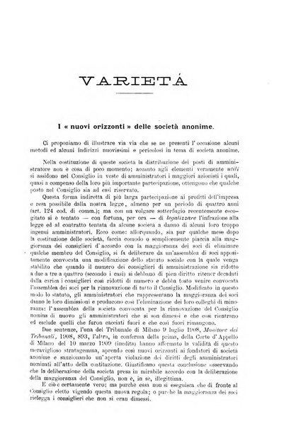 Rivista del diritto commerciale e del diritto generale delle obbligazioni