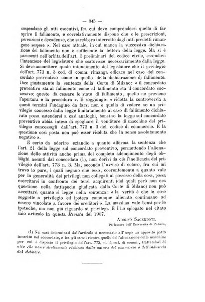 Rivista del diritto commerciale e del diritto generale delle obbligazioni