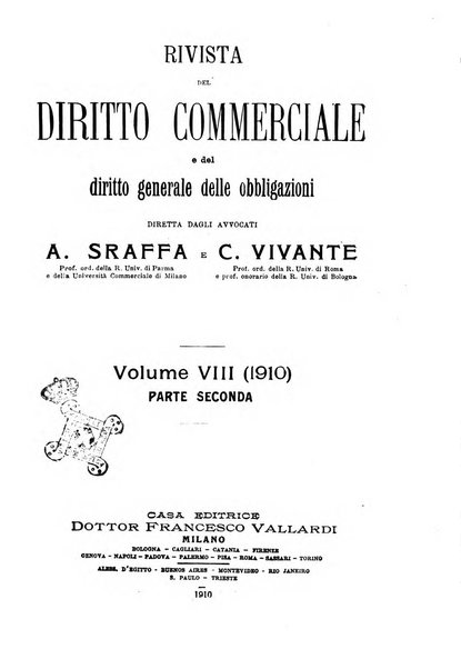 Rivista del diritto commerciale e del diritto generale delle obbligazioni