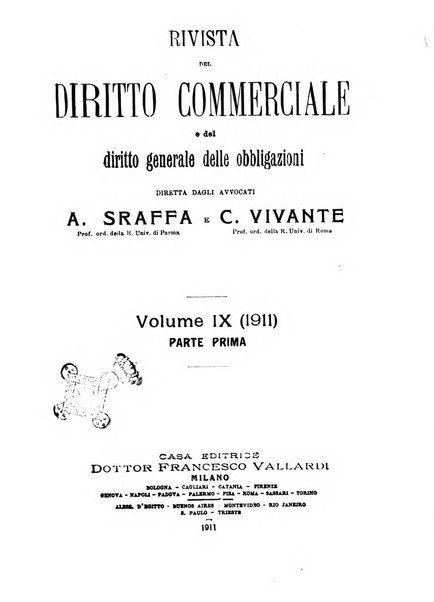 Rivista del diritto commerciale e del diritto generale delle obbligazioni