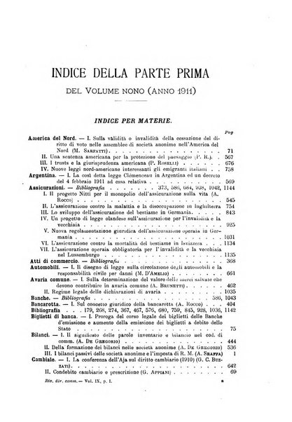 Rivista del diritto commerciale e del diritto generale delle obbligazioni