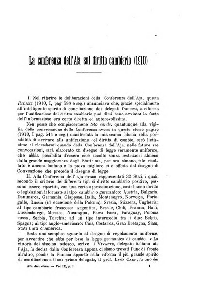 Rivista del diritto commerciale e del diritto generale delle obbligazioni