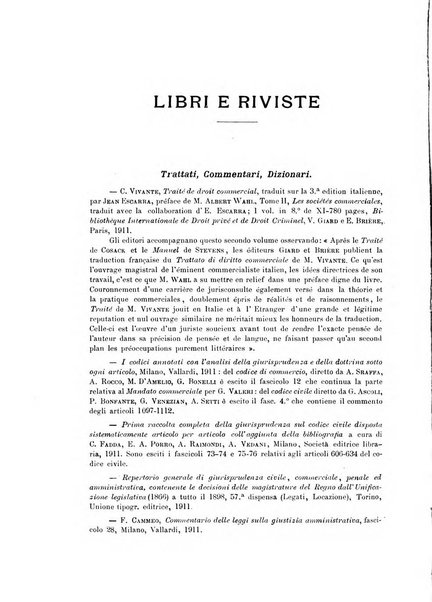 Rivista del diritto commerciale e del diritto generale delle obbligazioni