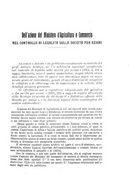 Rivista del diritto commerciale e del diritto generale delle obbligazioni