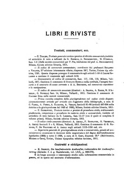 Rivista del diritto commerciale e del diritto generale delle obbligazioni