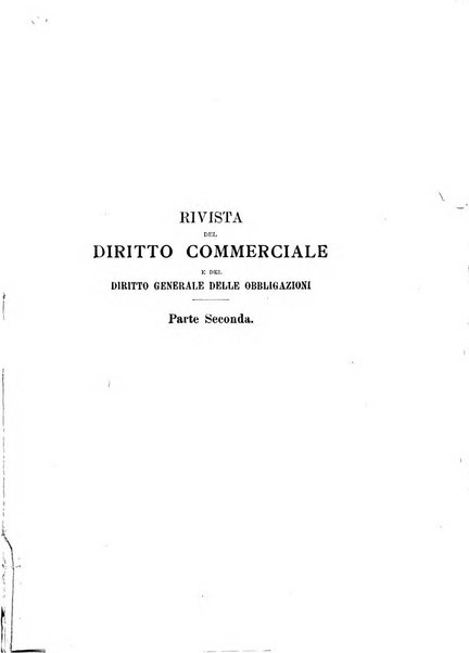 Rivista del diritto commerciale e del diritto generale delle obbligazioni