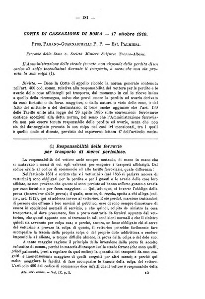 Rivista del diritto commerciale e del diritto generale delle obbligazioni