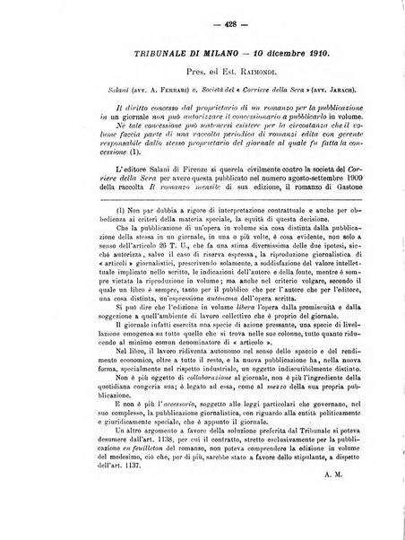 Rivista del diritto commerciale e del diritto generale delle obbligazioni